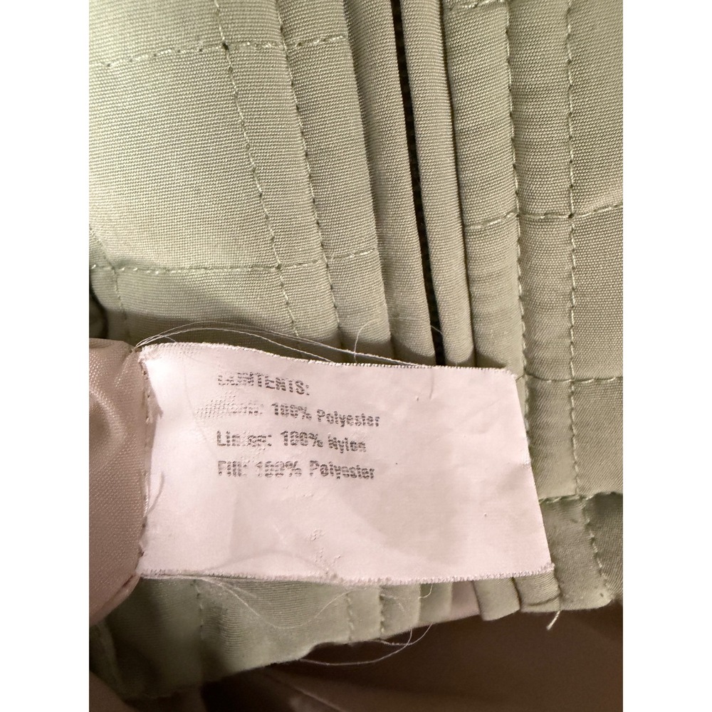 Portrait Womens 1X Sage Green Quilted Zip Front Jacket Lightweight Coat Pocketed - Picture 6 of 8
